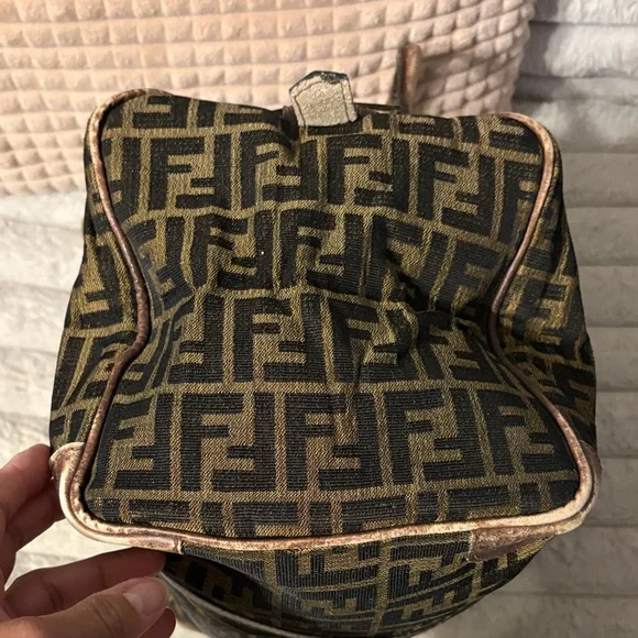 Fendi Monogram Black and Brown Duffel Bag - Picture 5 of 16